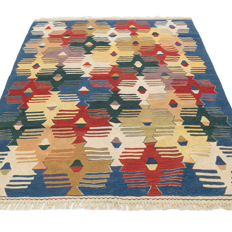 Nueva Alfombra Turca Kilim - 130 cm x 177 cm - K0080175