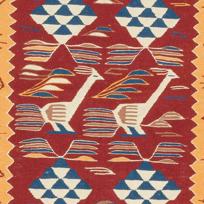 New Handwoven Turkish Kilim Rug - 3' 8" x 5' 4" (44" x 64") - K0080180