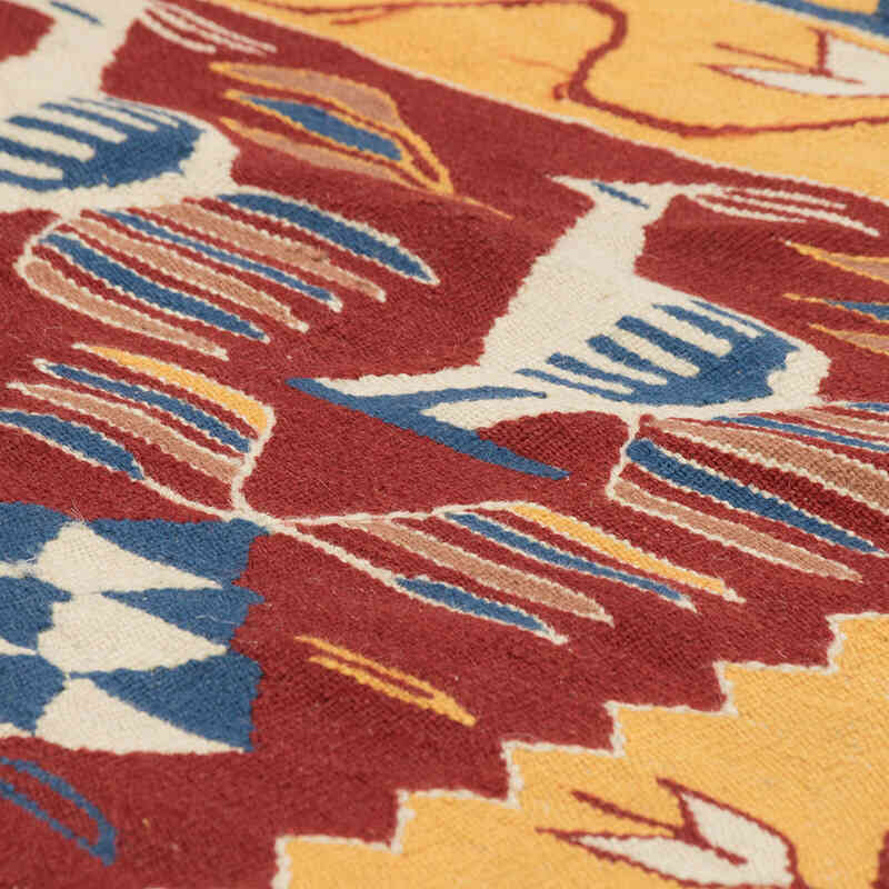 New Handwoven Turkish Kilim Rug - 3' 8" x 5' 4" (44" x 64") - K0080180
