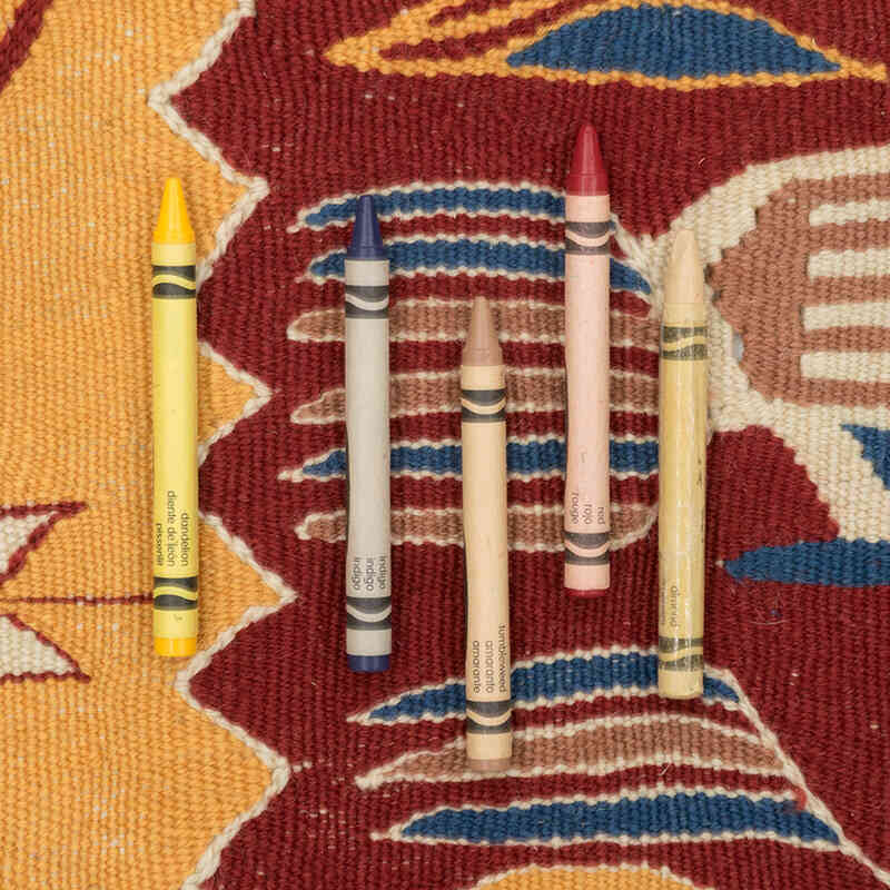 New Handwoven Turkish Kilim Rug - 3' 8" x 5' 4" (44" x 64") - K0080180