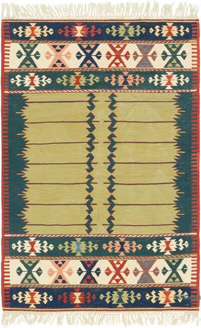 Yeni Kök Boya El Dokuma Kilim - 113 cm x 169 cm