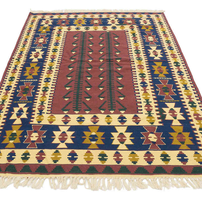 New Handwoven Turkish Kilim Rug - 4'  x 5' 8" (48" x 68") - K0080183