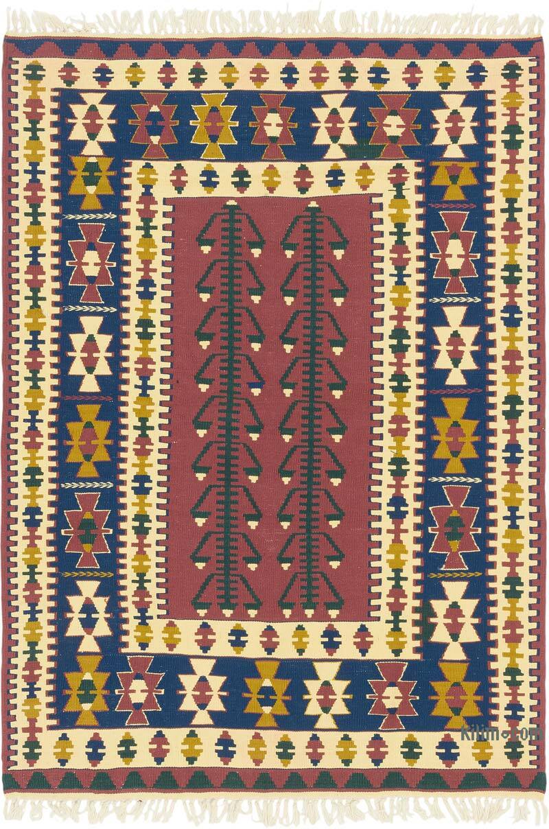 New Handwoven Turkish Kilim Rug - 4'  x 5' 8" (48" x 68") - K0080183