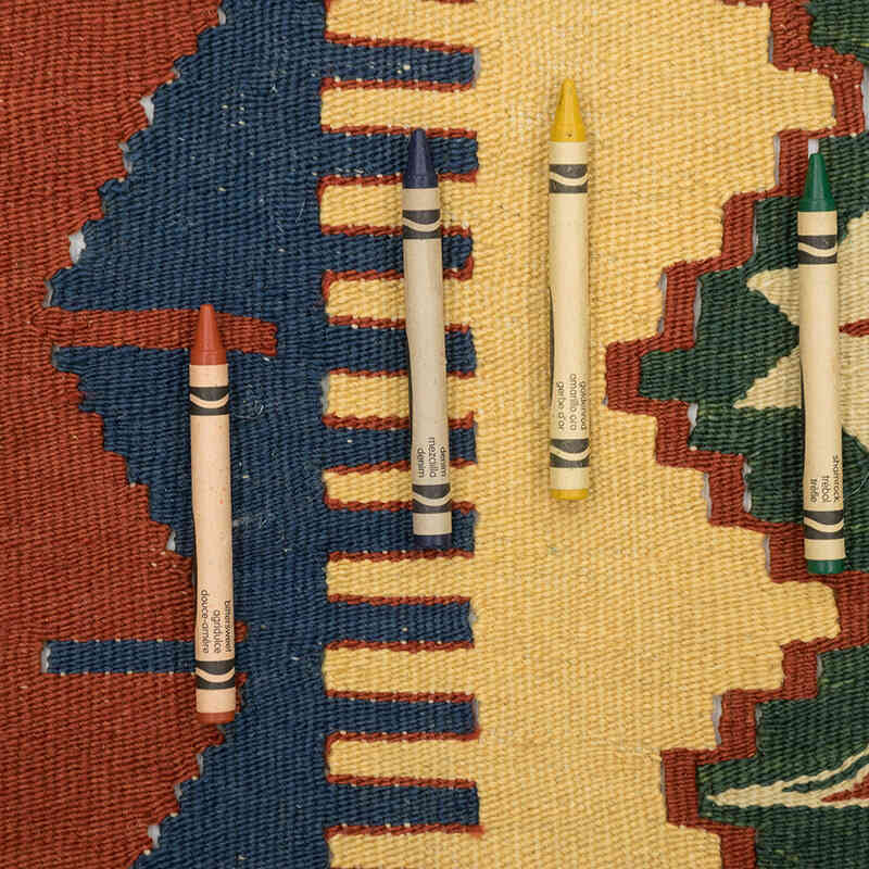 Nueva Alfombra Turca Kilim - 112 cm x 166 cm - K0080184
