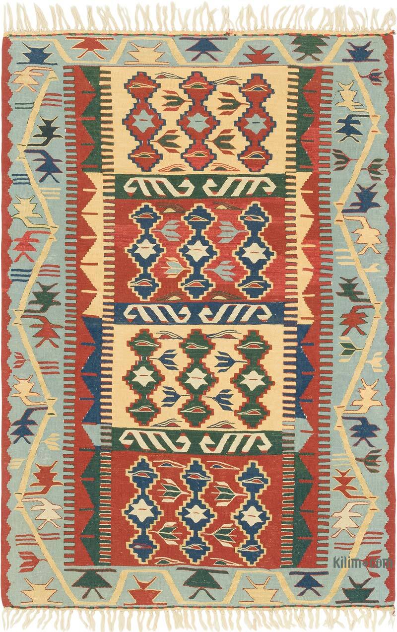 Nueva Alfombra Turca Kilim - 112 cm x 166 cm - K0080184