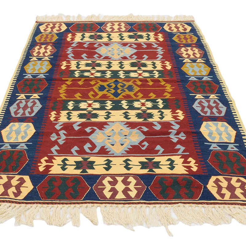 Nueva Alfombra Turca Kilim - 113 cm x 168 cm - K0080185