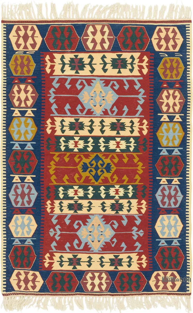 Nueva Alfombra Turca Kilim - 113 cm x 168 cm - K0080185