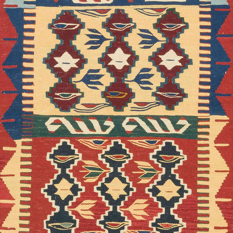 New Handwoven Turkish Kilim Rug - 3' 8" x 5' 6" (44" x 66") - K0080187