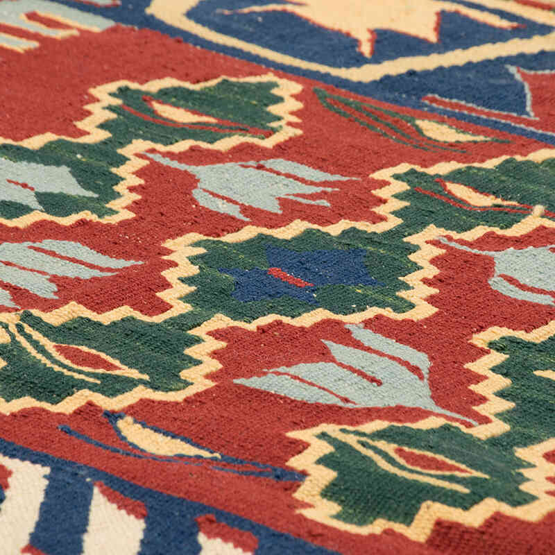 New Handwoven Turkish Kilim Rug - 3' 8" x 5' 6" (44" x 66") - K0080187