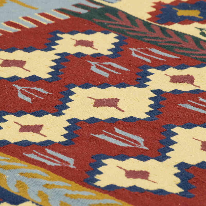 New Handwoven Turkish Kilim Rug - 3' 8" x 5' 5" (44" x 65") - K0080188