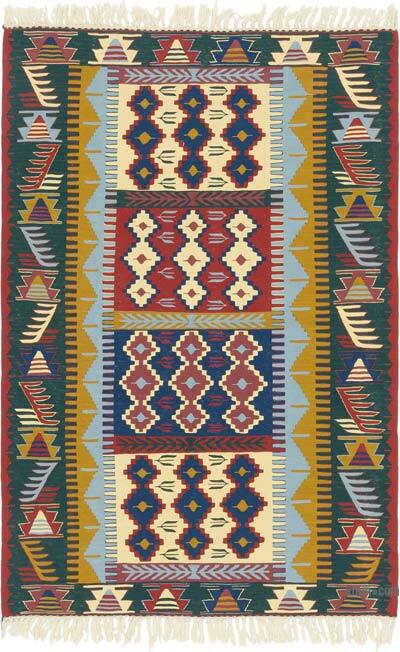 Yeni Kök Boya El Dokuma Kilim - 111 cm x 164 cm