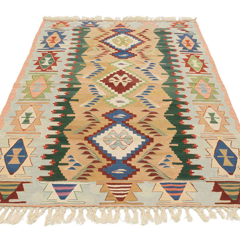 Yeni Kök Boya El Dokuma Kilim - 110 cm x 158 cm - K0080189