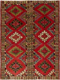 Vintage Turkish Hand-Knotted Rug - 9' 7" x 12' 10" (115" x 154")