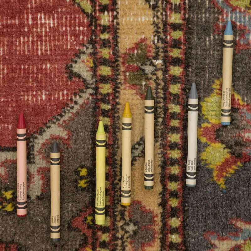 Vintage Turkish Hand-Knotted Rug - 9' 2" x 13'  (110" x 156") - K0080202