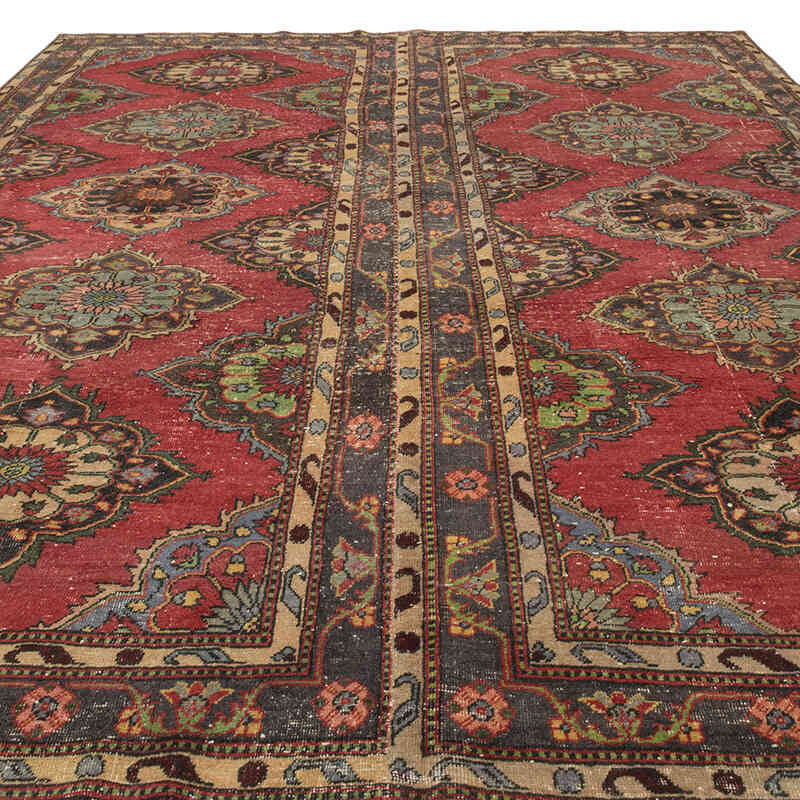 Alfombra Vintage Turca Anudada a Mano - 284 cm x 382 cm - K0080212