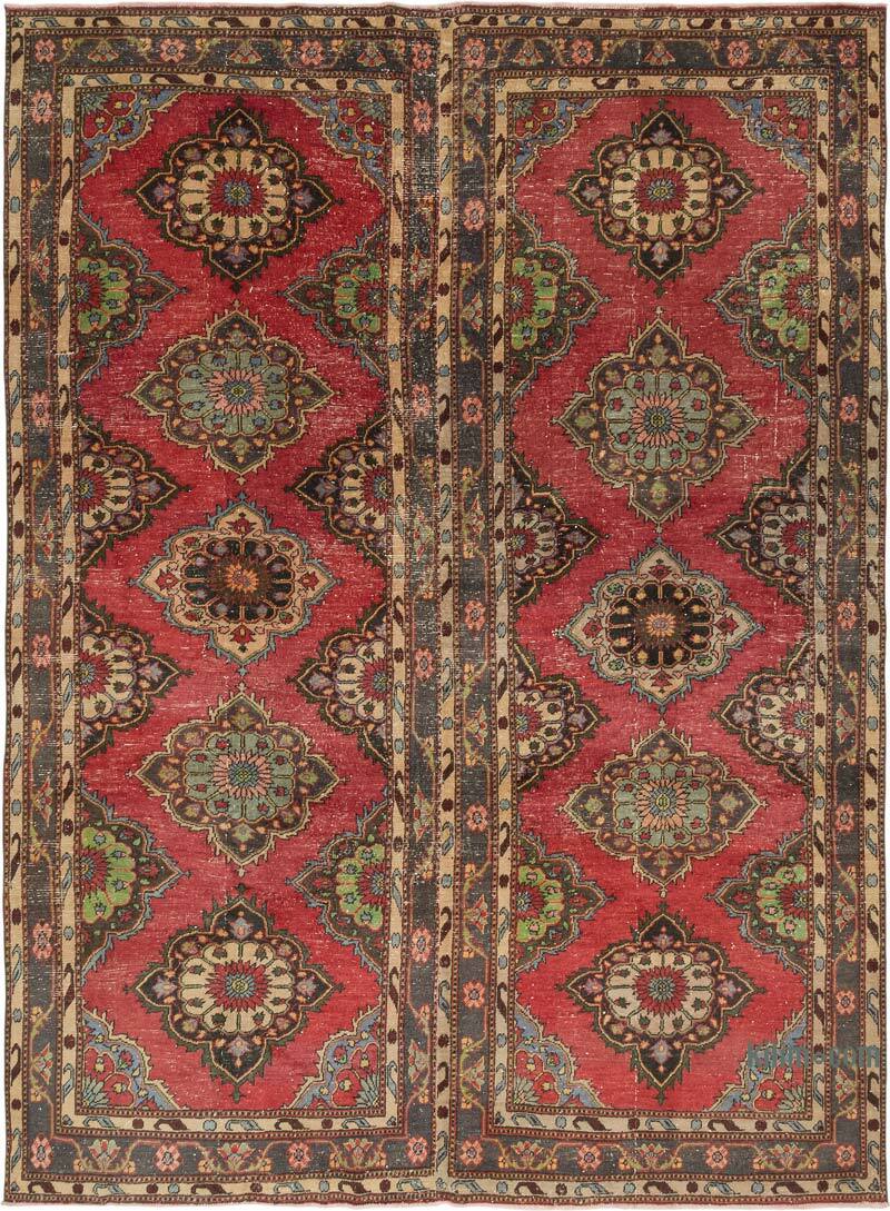 Alfombra Vintage Turca Anudada a Mano - 284 cm x 382 cm - K0080212
