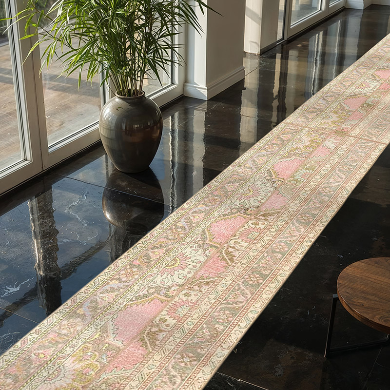 Alfombra Turca Vintage de pasillo - 71 cm x 662 cm - K0080244