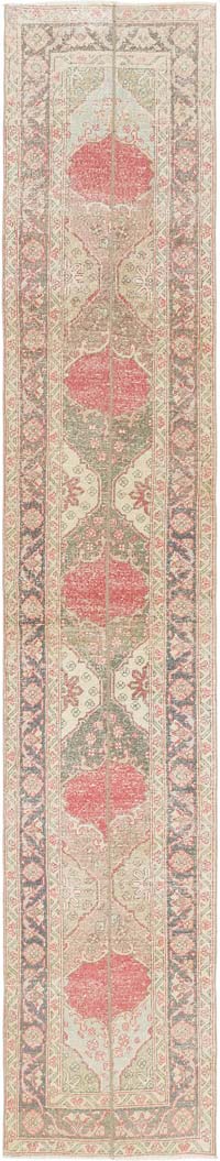 Vintage Turkish Runner Rug - 2' 5" x 13' 4" (29" x 160")