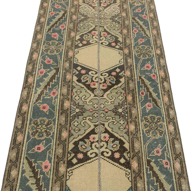 Vintage Turkish Runner Rug - 2' 5" x 24' 8" (29" x 296") - K0080246