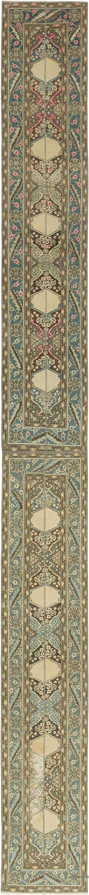 Vintage Turkish Runner Rug - 2' 5" x 24' 8" (29" x 296")