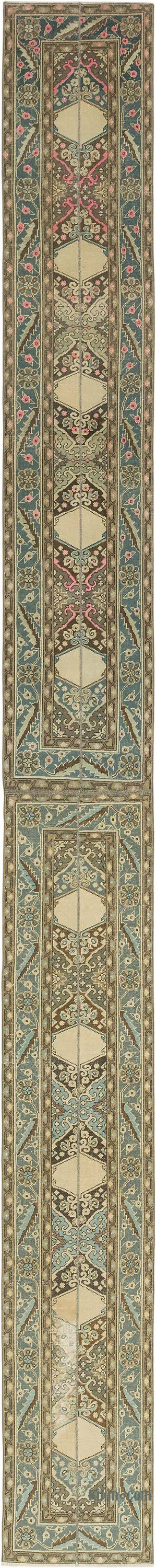 Vintage Turkish Runner Rug - 2' 5" x 24' 8" (29" x 296") - K0080246