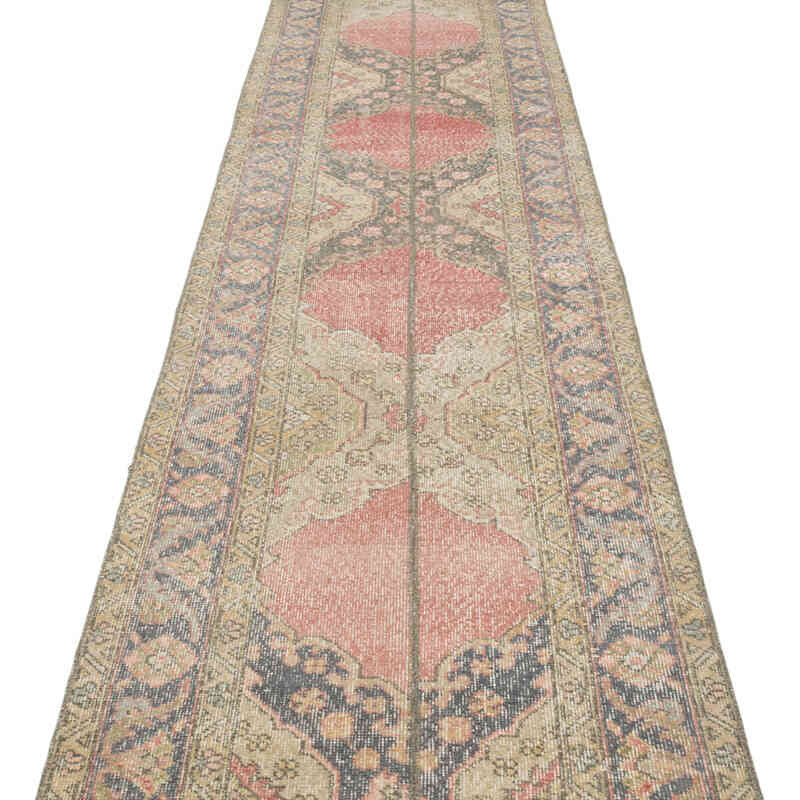 Vintage Turkish Runner Rug - 2' 4" x 12' 10" (28" x 154") - K0080252