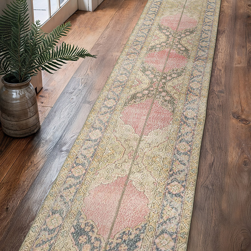 Vintage Turkish Runner Rug - 2' 4" x 12' 10" (28" x 154") - K0080252