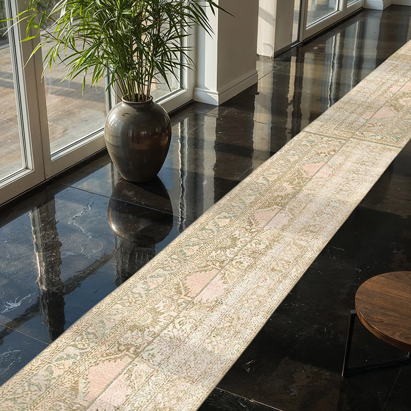 Alfombra Turca Vintage de pasillo - 72 cm x 765 cm - K0080271