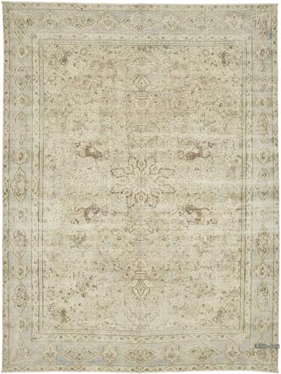 Vintage Hand-Knotted Oriental Rug - 9' 2" x 12' 5" (110" x 149")