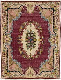 Vintage Hand-Knotted Oriental Rug - 8' 4" x 10' 11" (100" x 131")