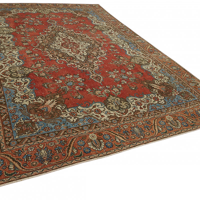 Vintage Hand-Knotted Oriental Rug - 8' 4" x 12' 6" (100" x 150") - K0080298