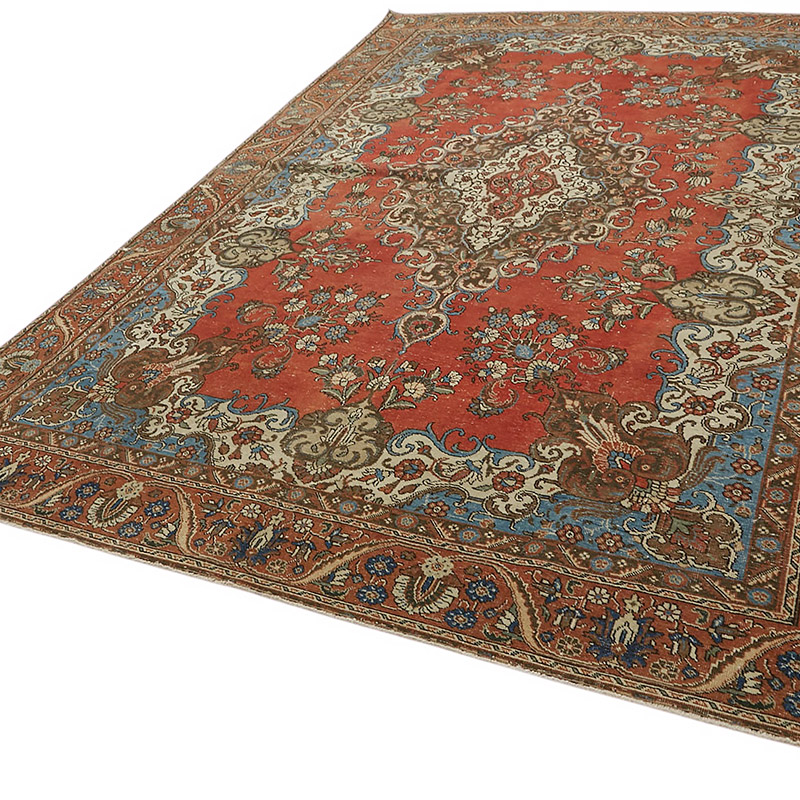 Vintage Hand-Knotted Oriental Rug - 8' 4" x 12' 6" (100" x 150") - K0080298