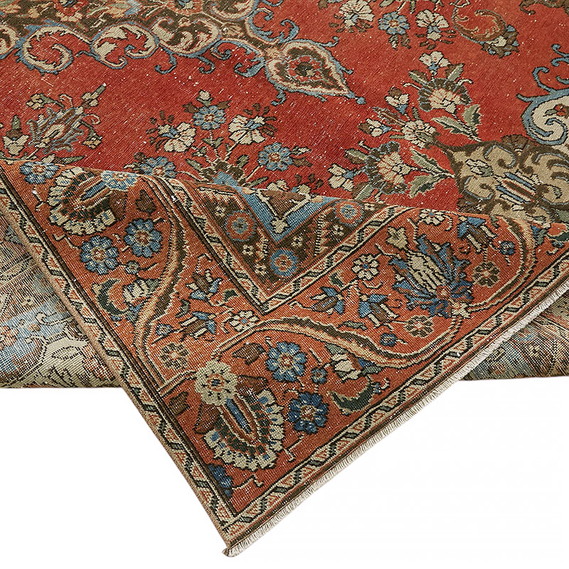 Vintage Hand-Knotted Oriental Rug - 8' 4" x 12' 6" (100" x 150") - K0080298