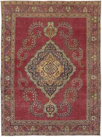 Alfombra Oriental Vintage Anudada a Mano - 287 cm x 382 cm