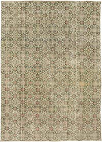 Vintage Turkish Hand-Knotted Rug - 8' 10" x 12' 7" (106" x 151")