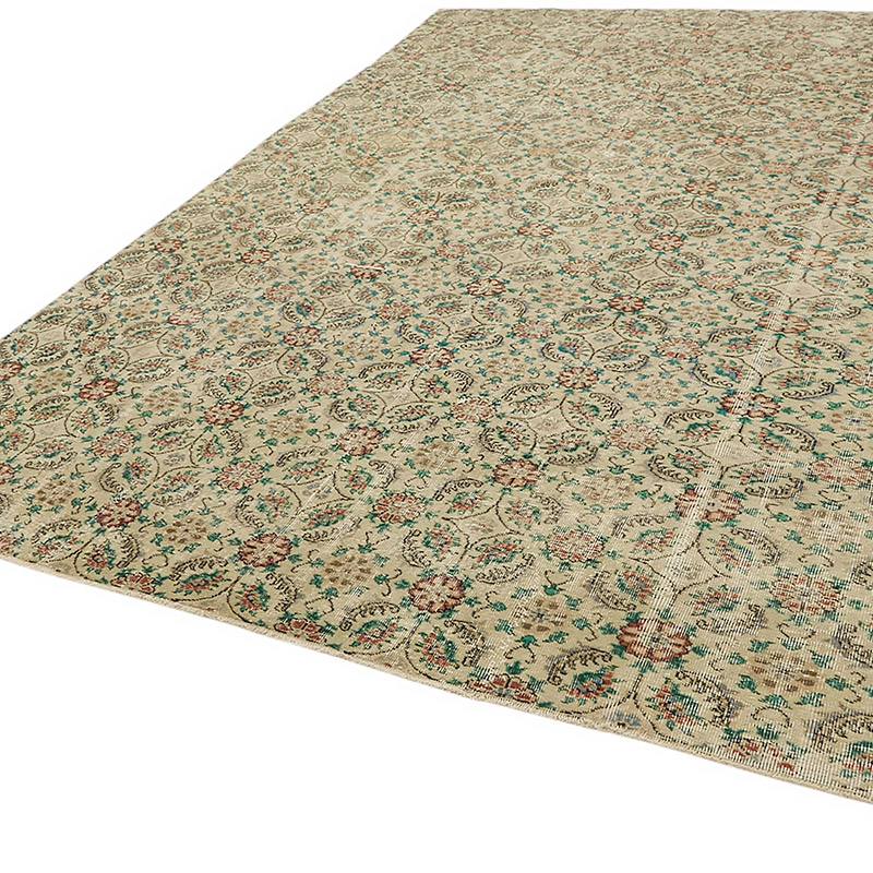 Vintage Turkish Hand-Knotted Rug - 8' 10" x 12' 7" (106" x 151") - K0080302