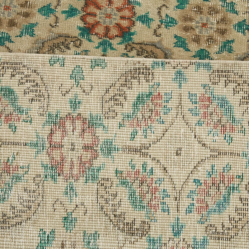 Vintage Turkish Hand-Knotted Rug - 8' 10" x 12' 7" (106" x 151") - K0080302