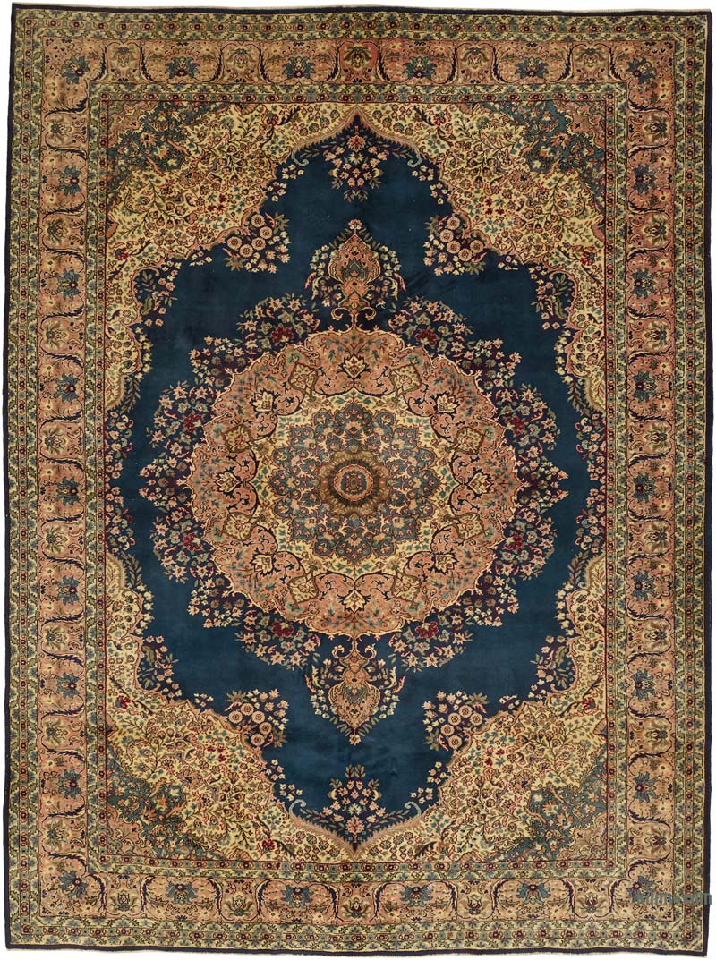 Vintage Hand-Knotted Oriental Rug - 8' 2" x 10' 10" (98" x 130") - K0080306