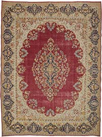 Alfombra Oriental Vintage Anudada a Mano - 295 cm x 390 cm