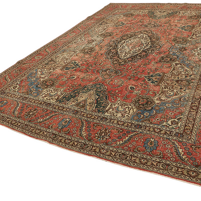 Vintage Hand-Knotted Oriental Rug - 9' 7" x 13' 1" (115" x 157") - K0080311