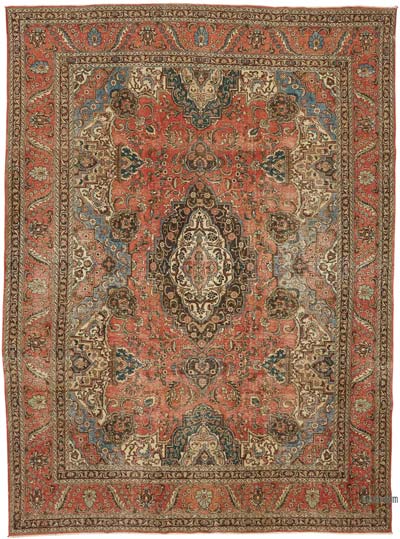 Vintage Hand-Knotted Oriental Rug - 9' 7" x 13' 1" (115" x 157")