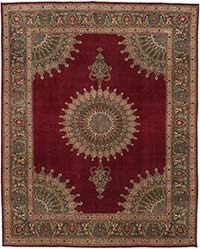 Alfombra Oriental Vintage Anudada a Mano - 290 cm x 365 cm
