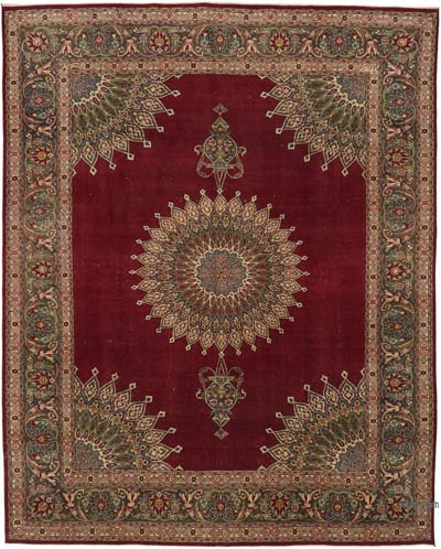 Vintage Hand-Knotted Oriental Rug - 9' 6" x 12'  (114" x 144")