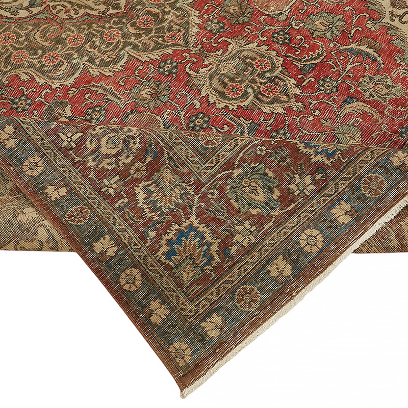 Vintage Hand-Knotted Oriental Rug - 8'  x 10' 10" (96" x 130") - K0080313