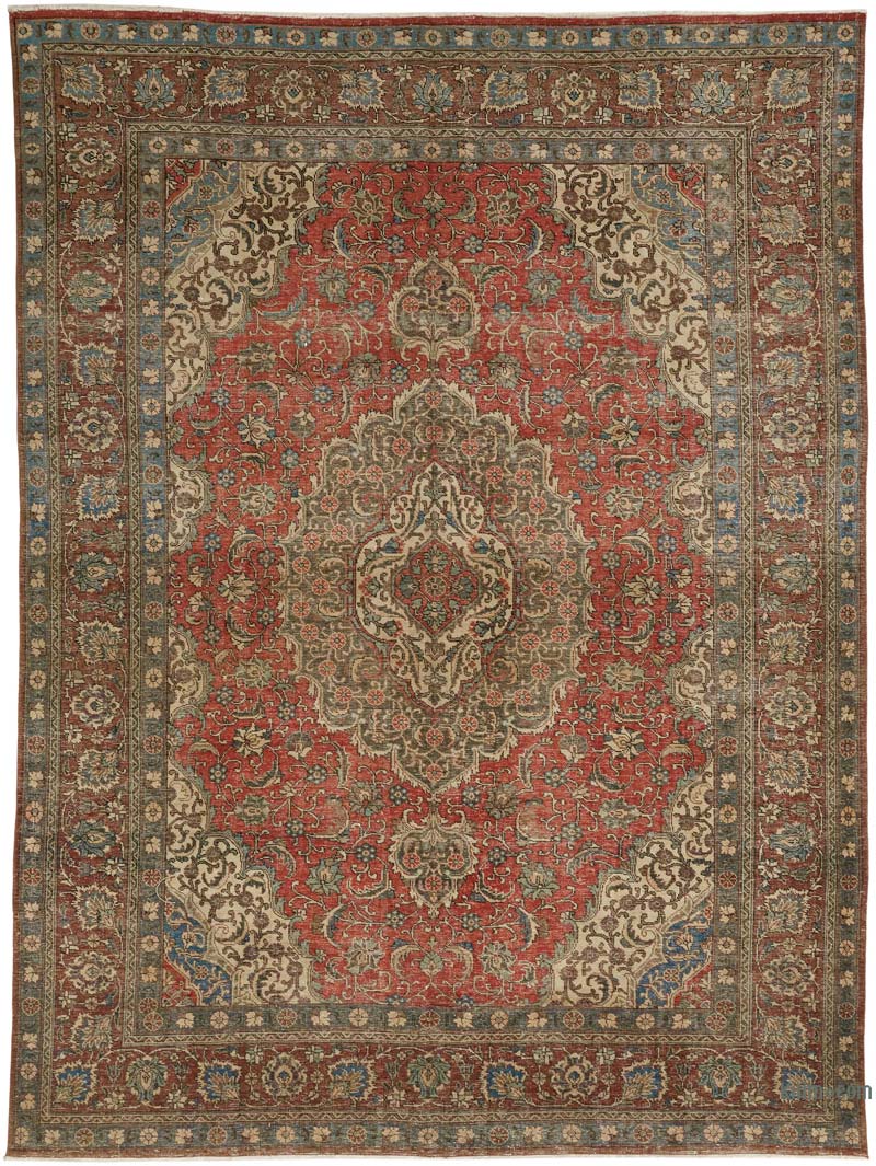 Vintage Hand-Knotted Oriental Rug - 8'  x 10' 10" (96" x 130") - K0080313