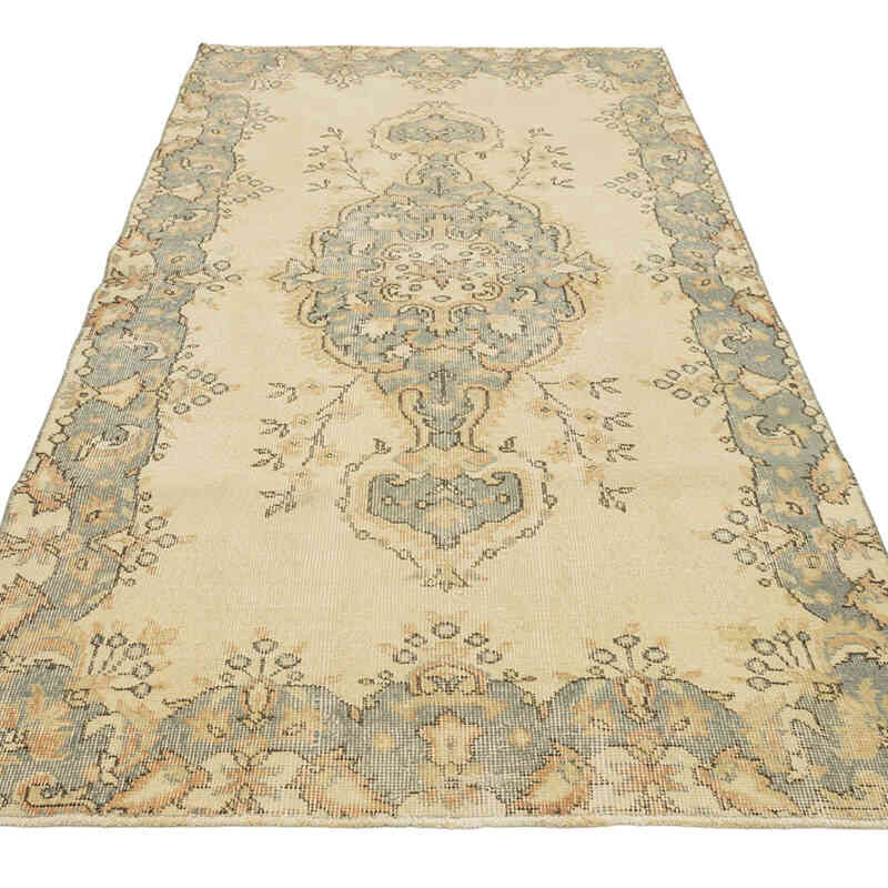 Vintage Turkish Hand-Knotted Rug - 3' 9" x 7' 10" (45" x 94") - K0080351
