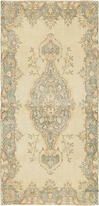 Vintage Turkish Hand-Knotted Rug - 3' 9" x 7' 10" (45" x 94")