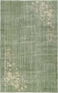 Vintage Turkish Hand-Knotted Rug - 5' 7" x 8' 11" (67" x 107")