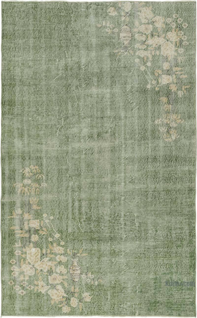 Vintage Turkish Hand-Knotted Rug - 5' 7" x 8' 11" (67" x 107") - K0080355
