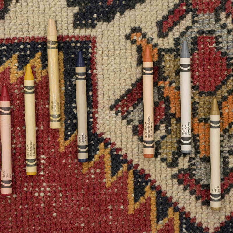 Vintage Turkish Hand-Knotted Rug - 4' 3" x 8' 2" (51" x 98") - K0080356
